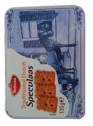 Speculaas in Delft Blauw blikje. Out of stock
