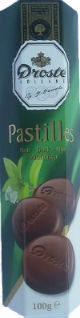 Droste pastilles dark/mint. Out of stock till May 24