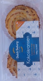 Dutch Bakery kokoskransen. Out of stock